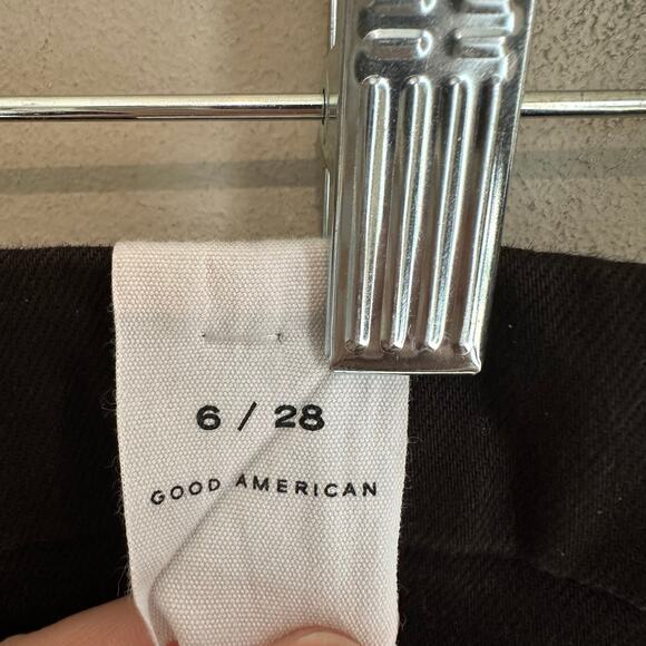 Good American Good Curve Straight Never Fade Jeans Black 6/28 - Picture 6 of 11